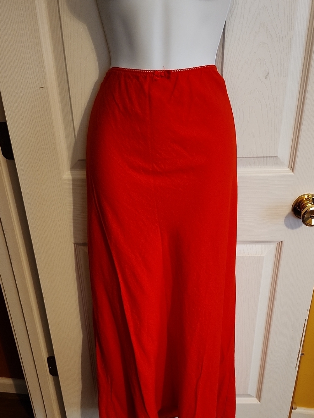 Women's Red Maxi Skirt - Flowing Everyday Style
